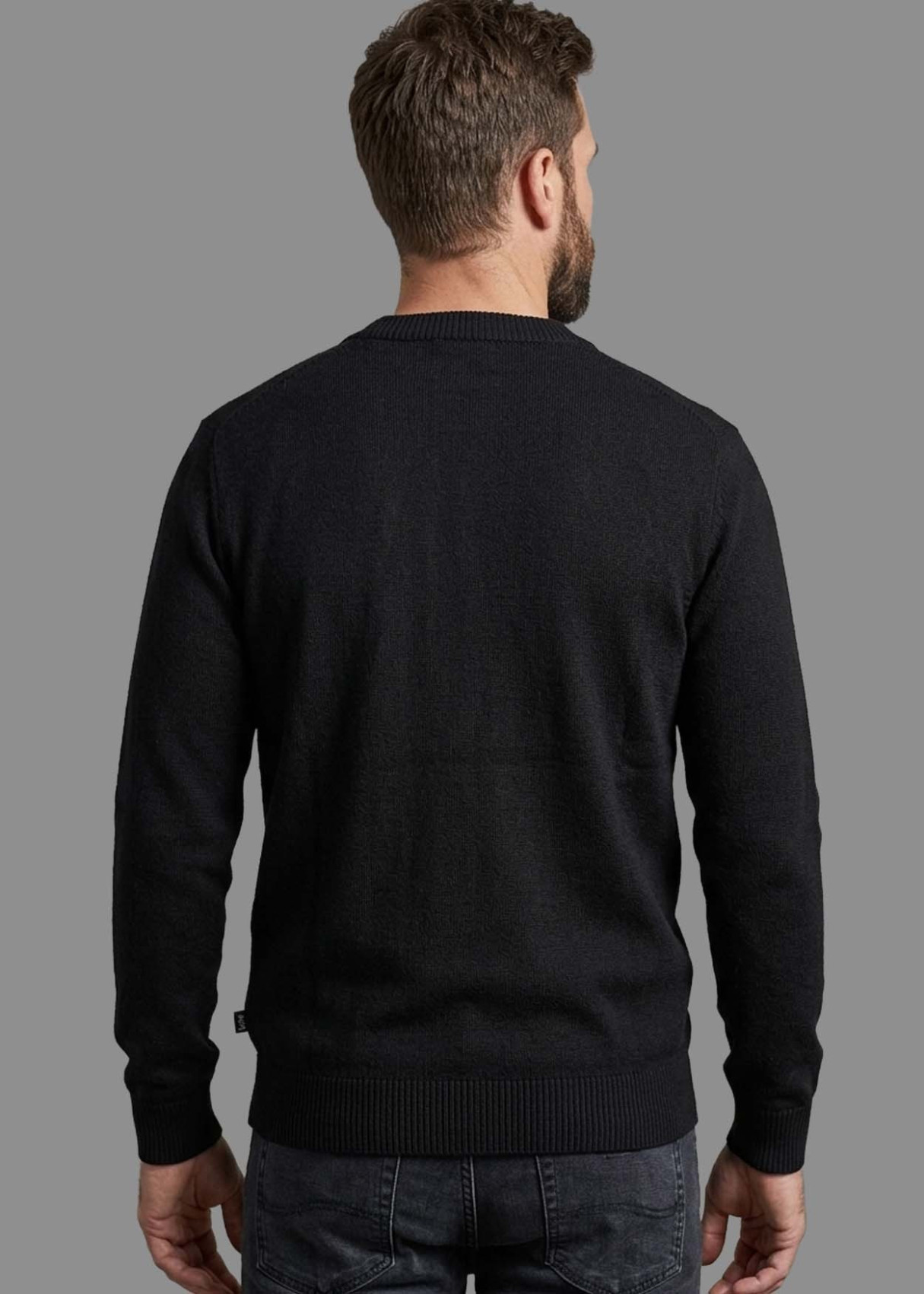 Cárdigan De Hombre Jeans De Punto Básico Con Bordado  Para El Día A Día