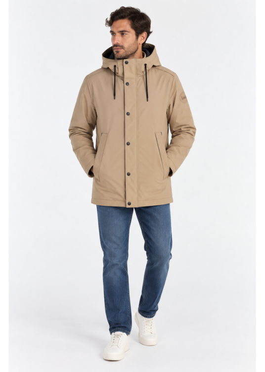 Abrigo Con Capucha De Hombre Jeans De Canvas Con Capucha  Selección De Invierno