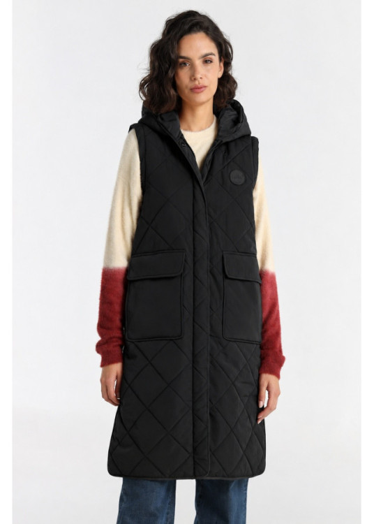 Chaleco De Mujer Jeans Tipo Puffer Acolchado  Para El Día A Día