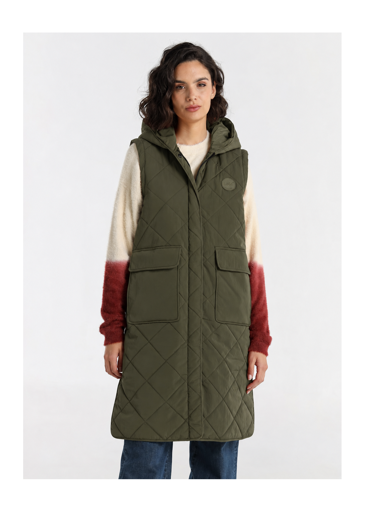 Lois Jeans Chaleco Para Mujer Tipo Puffer Acolchado  Look Contemporáneo