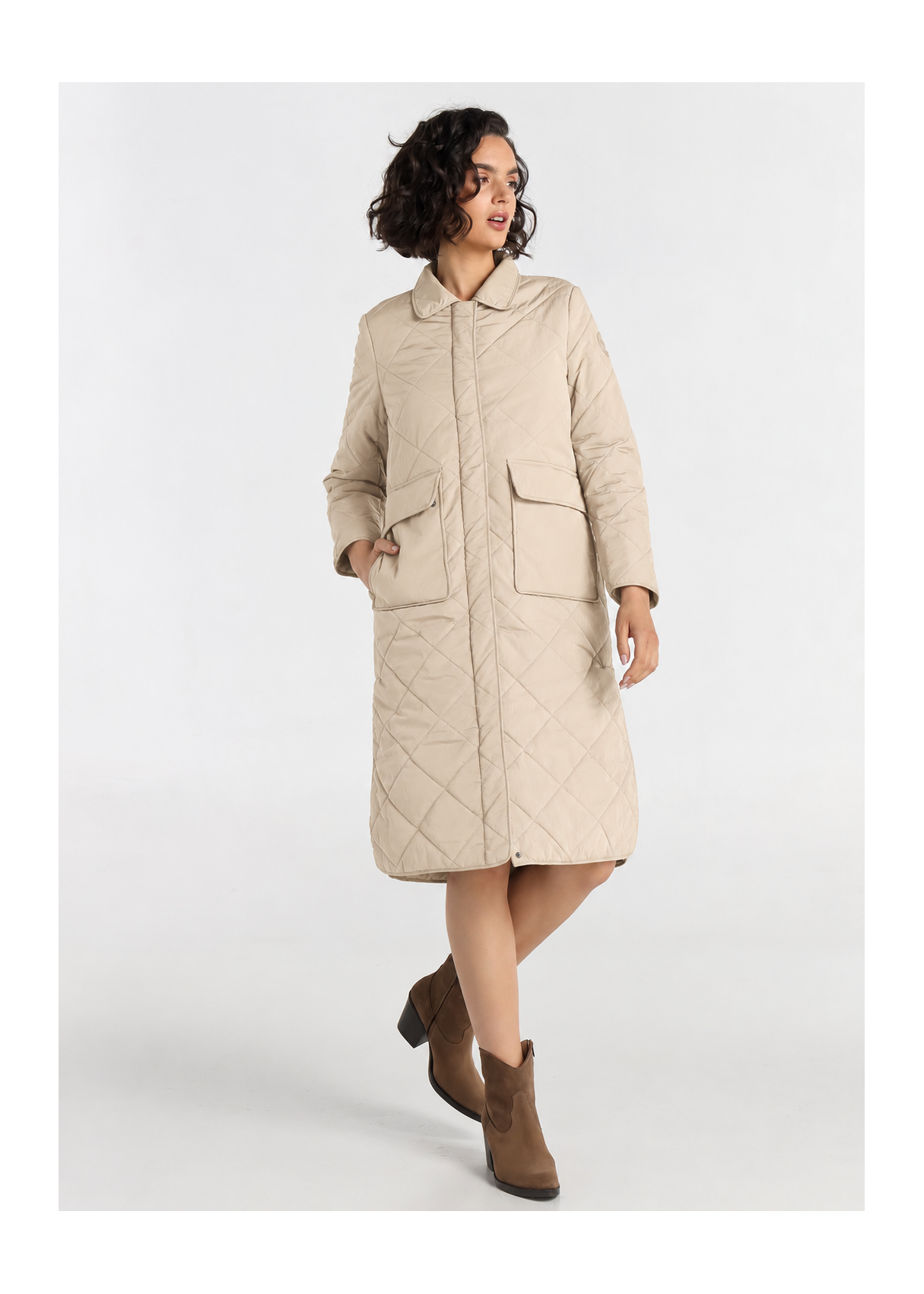 Abrigo Tipo Puffer Acolchado De Jeans Para Mujer  Imagen Cuidada