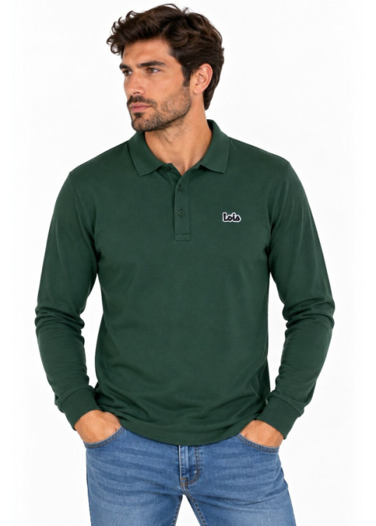 Lois Jeans Polo De Manga Larga Para Hombre En Piqué Con Parche De Logotipo  Para Conjuntos Por Capas