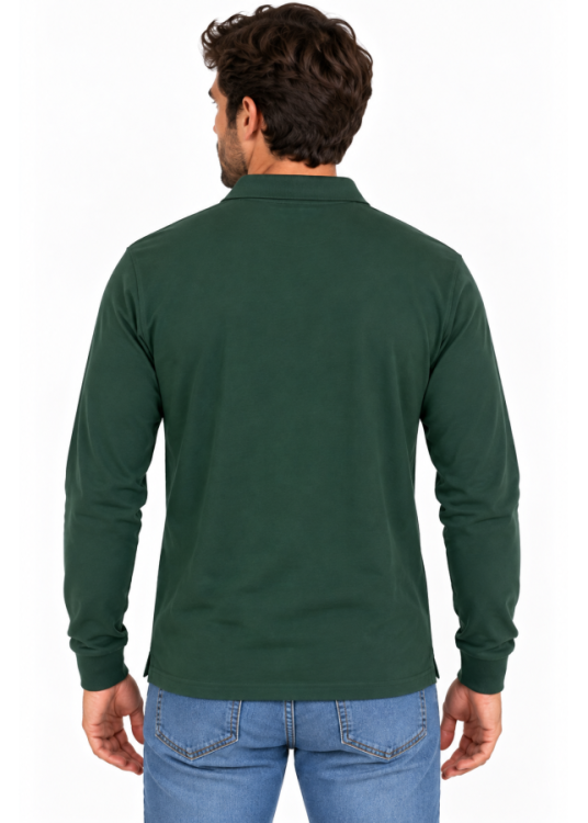 Lois Jeans Polo De Manga Larga Para Hombre En Piqué Con Parche De Logotipo  Para Conjuntos Por Capas