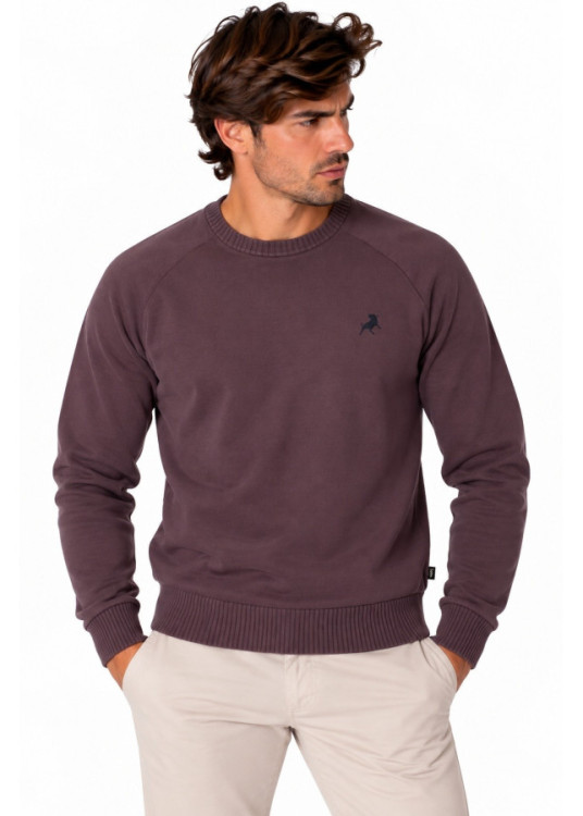 Jersey De Cuello Redondo De Hombre Jeans De Punto Básico Con Bordado  Versatilidad Masculina