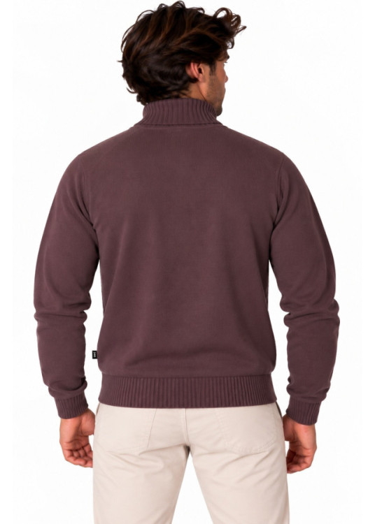 Jersey De Cuello Cisne De Punto Básico Con Bordado Jeans Para Hombre  Opción Smart Casual