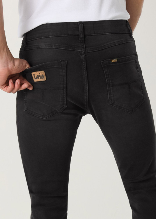 Vaqueros Skinny Cintura Media Premium LUCKY-ELI negro