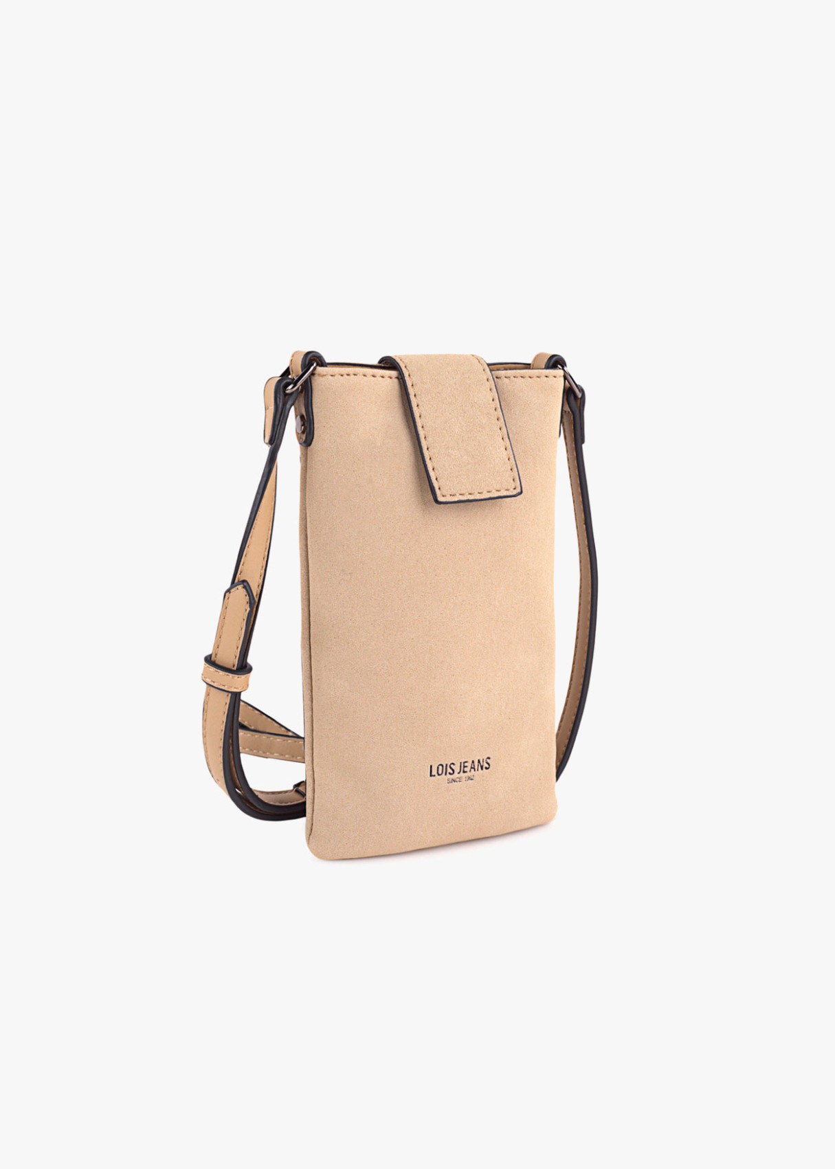 Bolso Bandolera para Móvil con Asa Ajustable beige