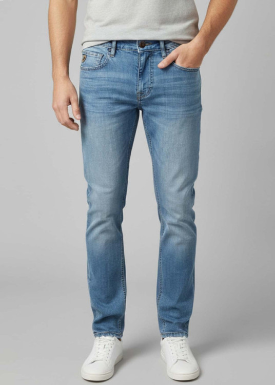 Vaqueros Slim Fit cintura baja Azul