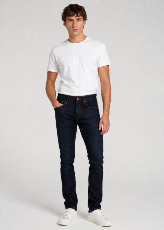 Vaquero regular fit lavado Medio azul