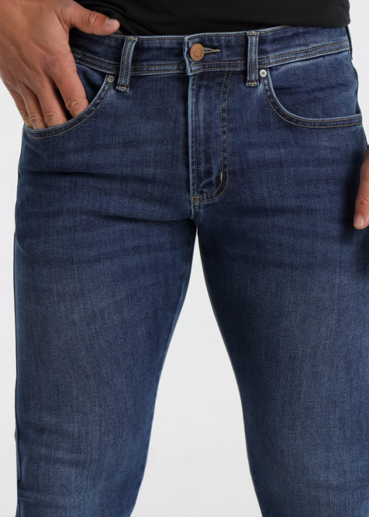 Vaqueros slim fit cintura baja Lavado Azul
