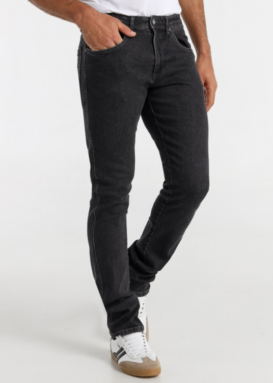 Vaqueros slim fit cintura baja Lavado Negro