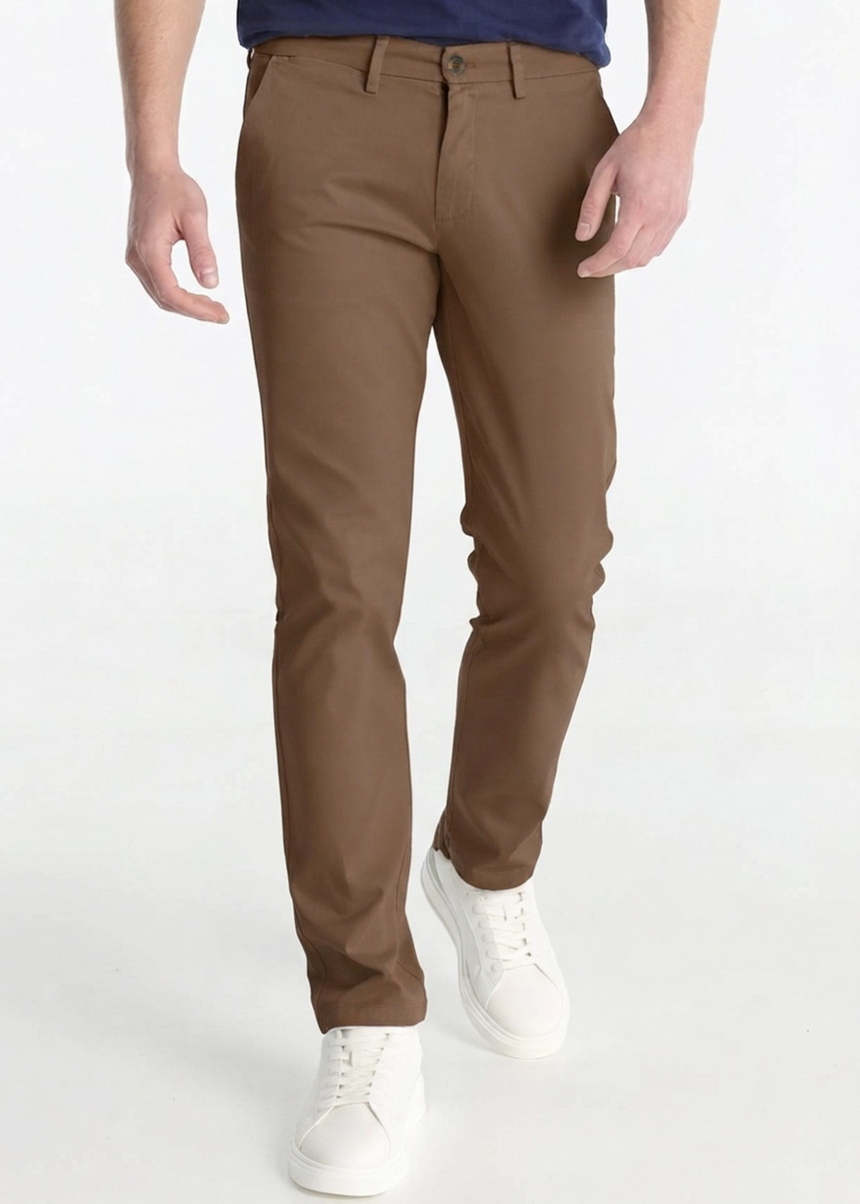Pantalón Chino Texturizado marrón
