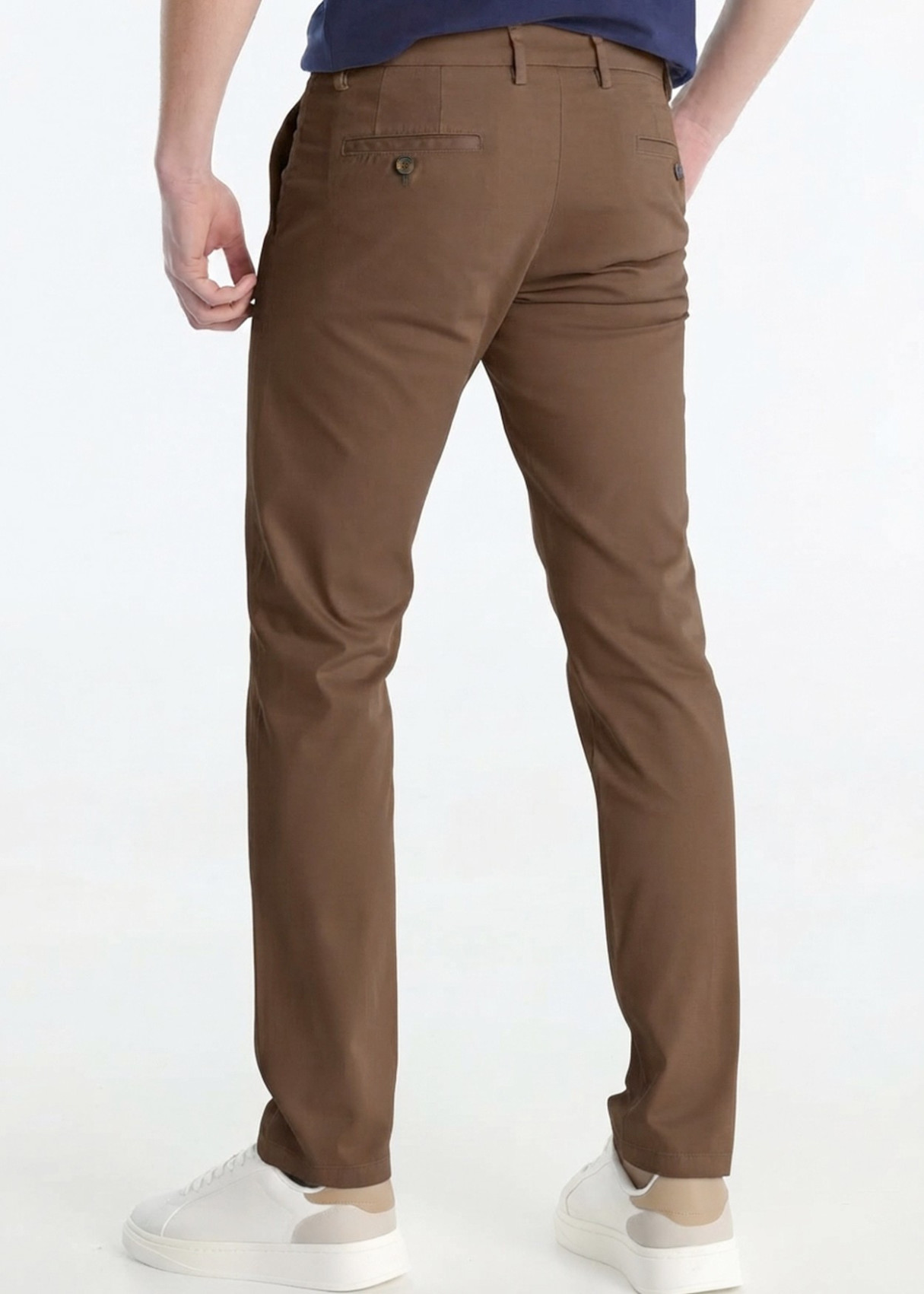 Pantalón Chino Texturizado marrón