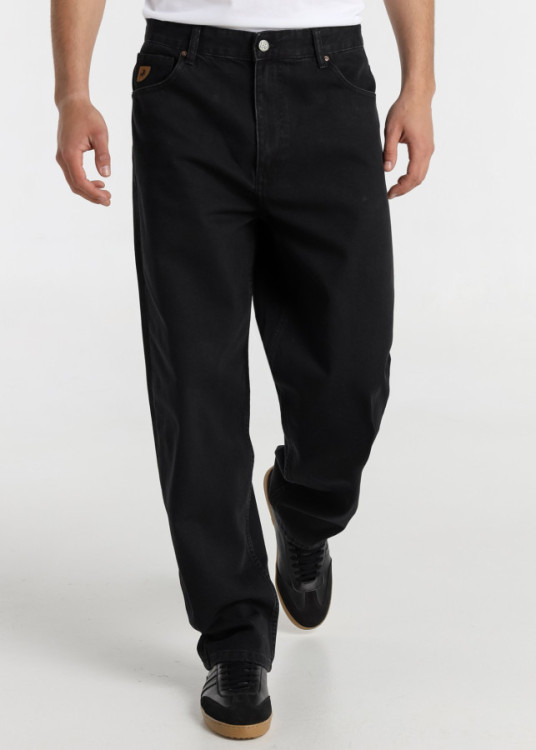 Vaqueros baggy cintura alta negro