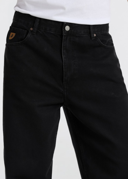Vaqueros baggy cintura alta negro