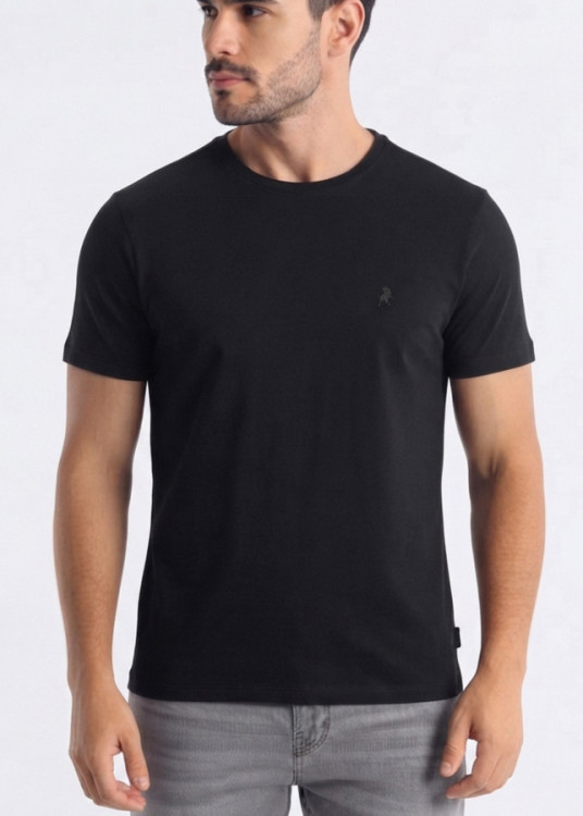 Camiseta Manga Corta Básica Logo gris