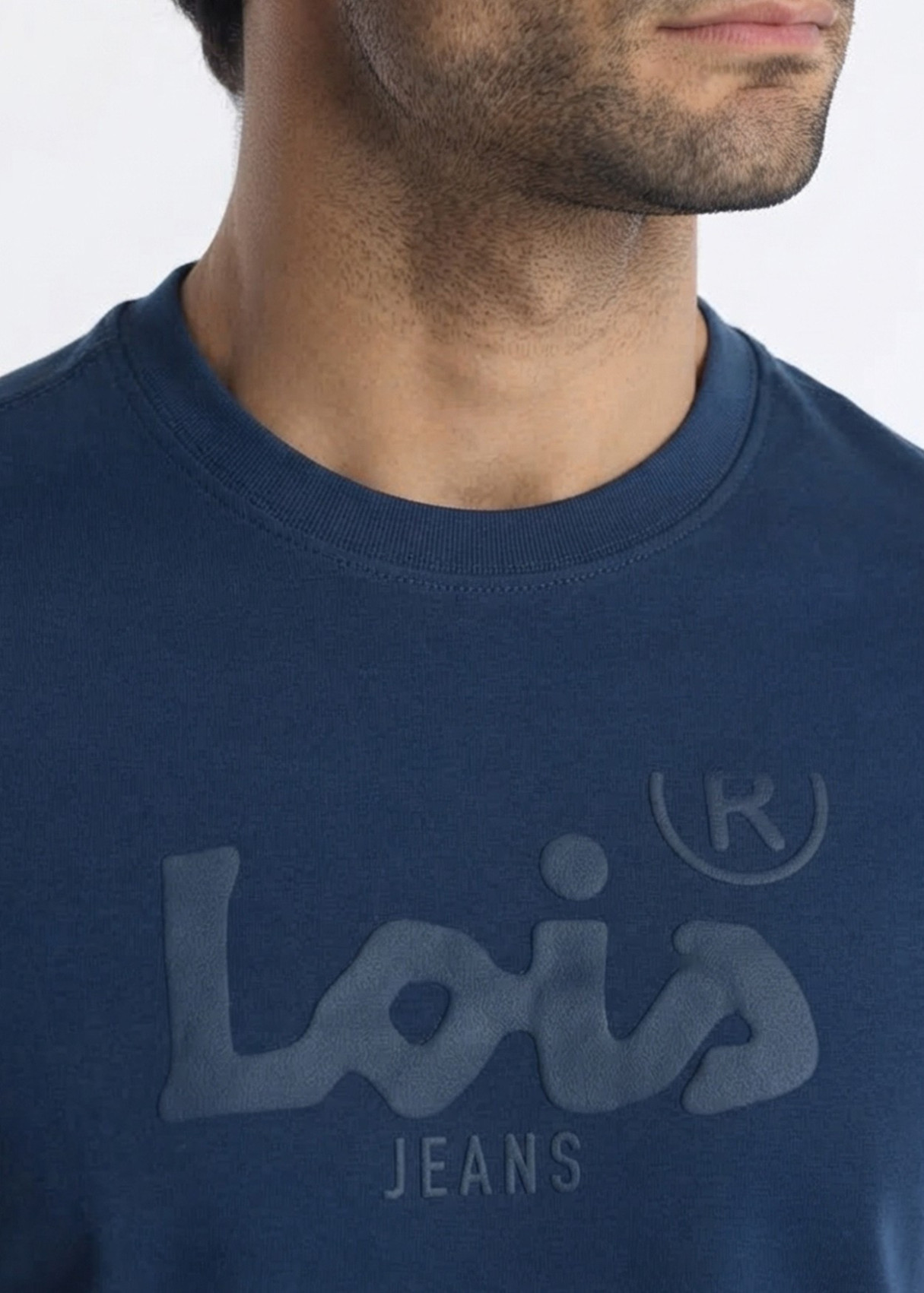 Camiseta Manga Corta Básica Logo azul