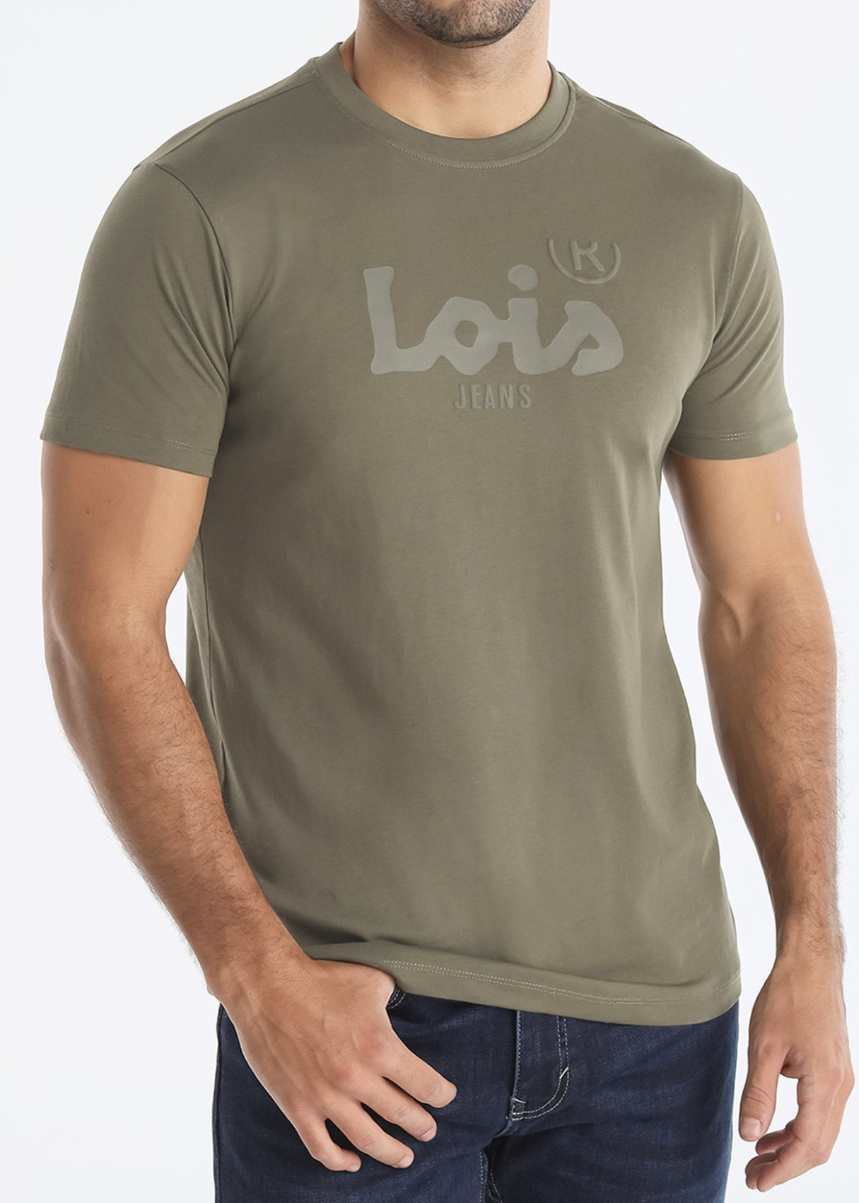 Camiseta Manga Corta Básica Logo verde