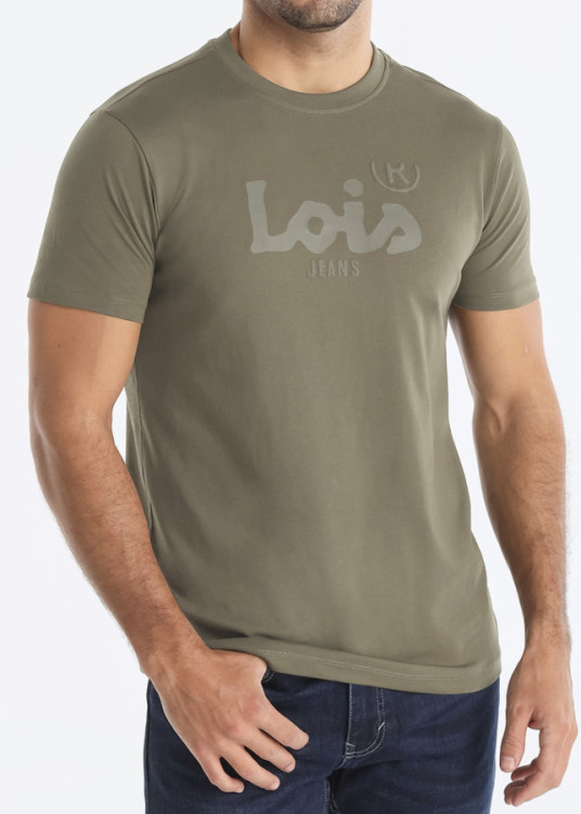 Camiseta Manga Corta Básica Logo verde