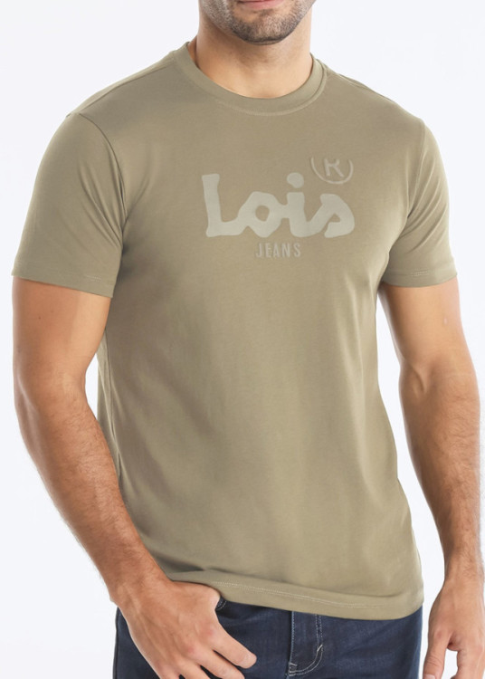 Camiseta Manga Corta Básica Logo verde