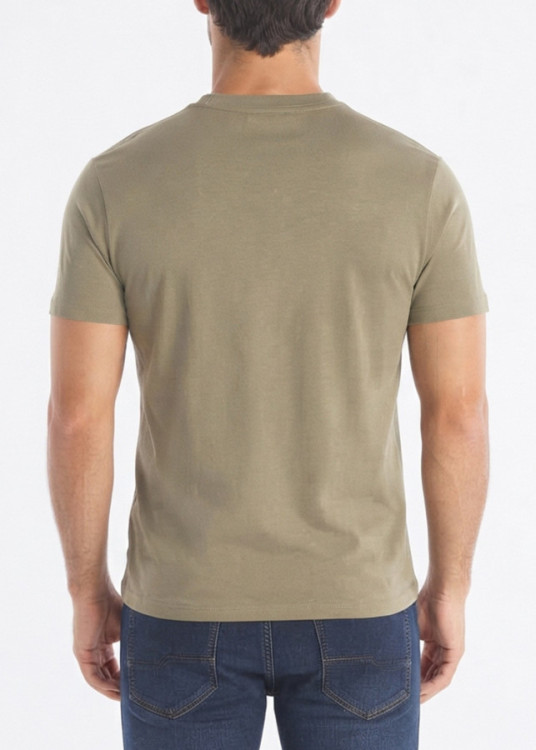 Camiseta Manga Corta Básica Logo verde