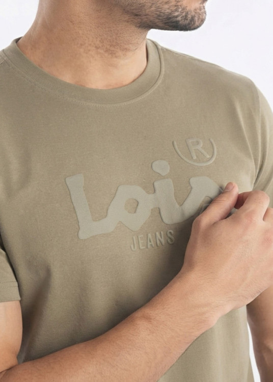 Camiseta Manga Corta Básica Logo verde