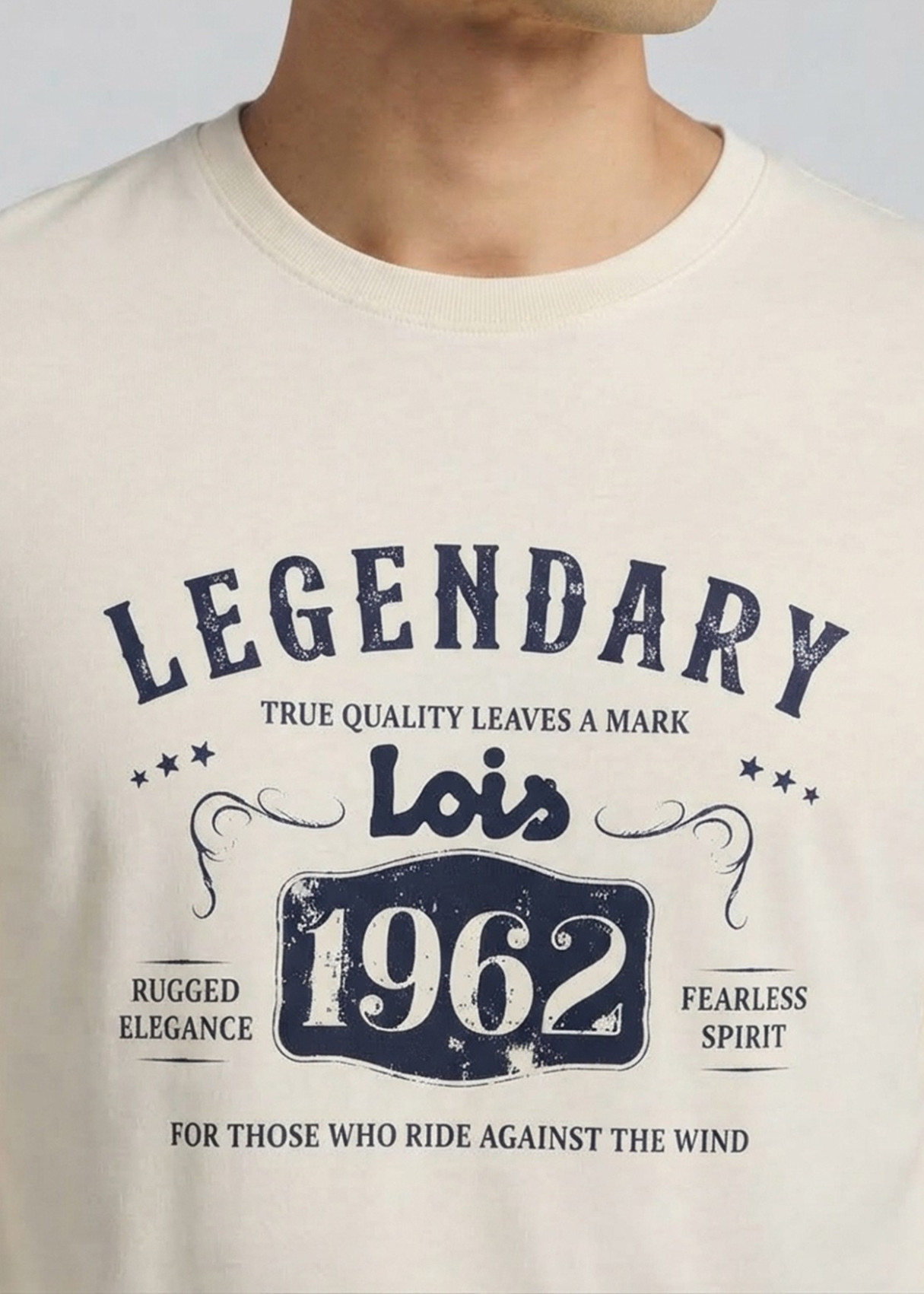 Camiseta Manga Larga Gráfica Legendary beige