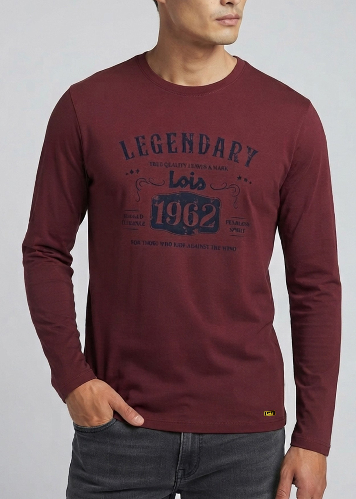 Camiseta Manga Larga Gráfica Legendary rojo