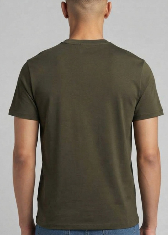 Camiseta Manga Corta Bolsillo Denim verde