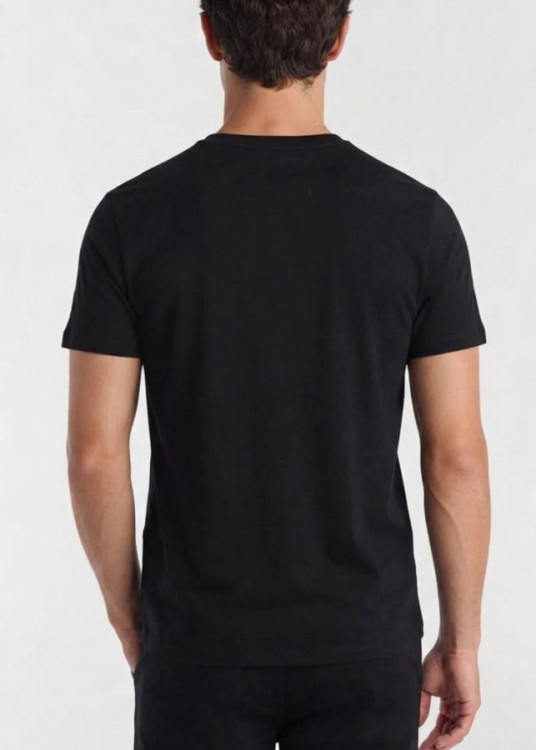 Camiseta Manga Corta Bordado negra