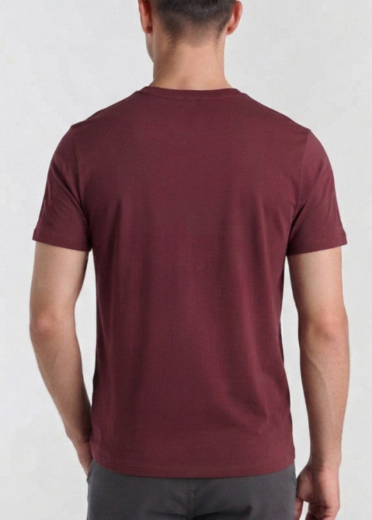 Camiseta Manga Corta Bordado rojo