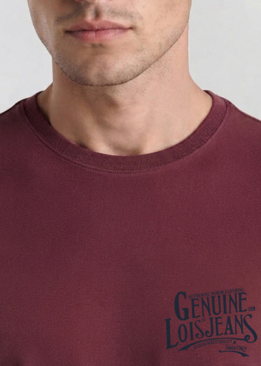 Camiseta Manga Corta Bordado rojo