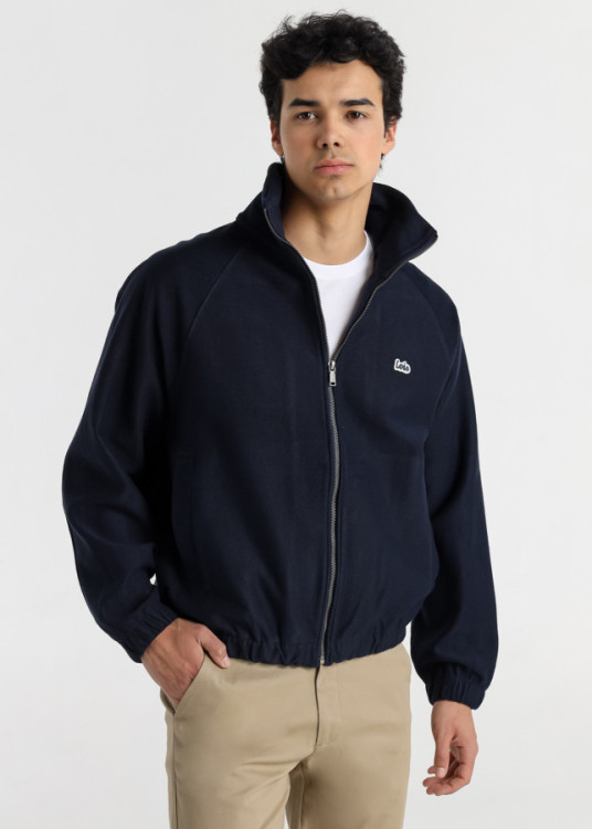 Cazadora Reversible Acabado Terry azul