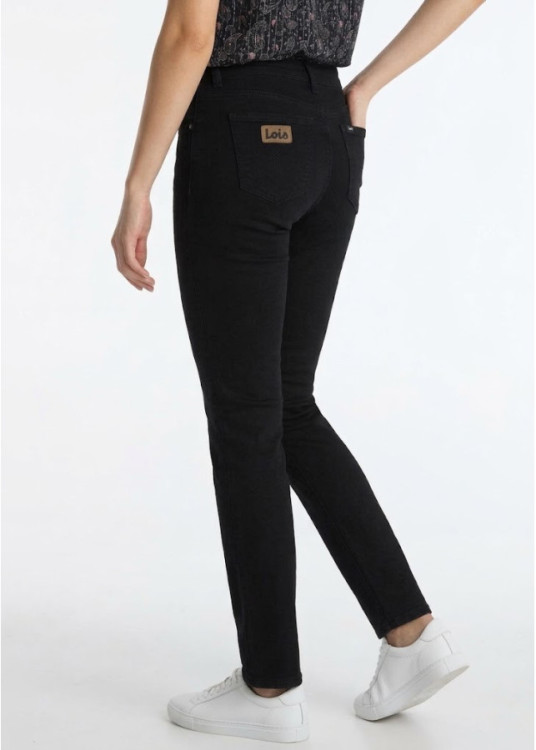  Jeans cintura media skinny negros