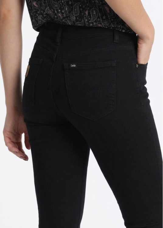  Jeans cintura media skinny negros