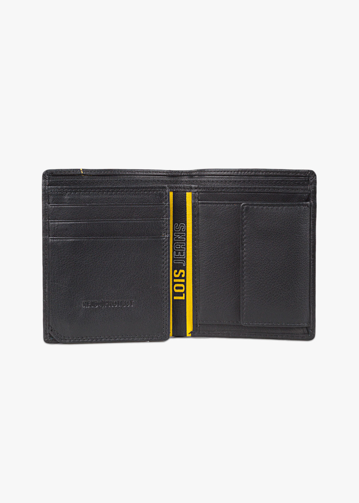 Cartera Billetera Compartimentos negra