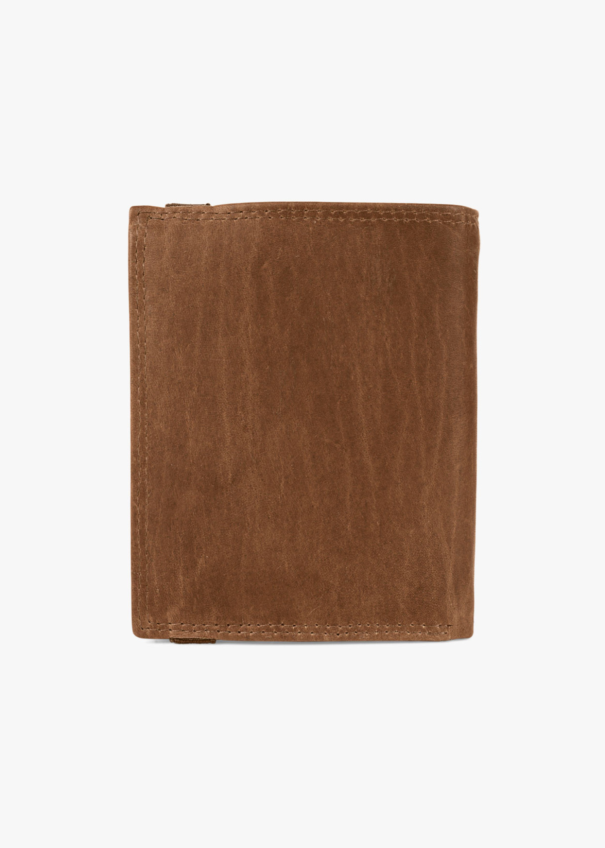 Cartera billetera de piel con monedero con compartimentos y cierre elástico de cuero