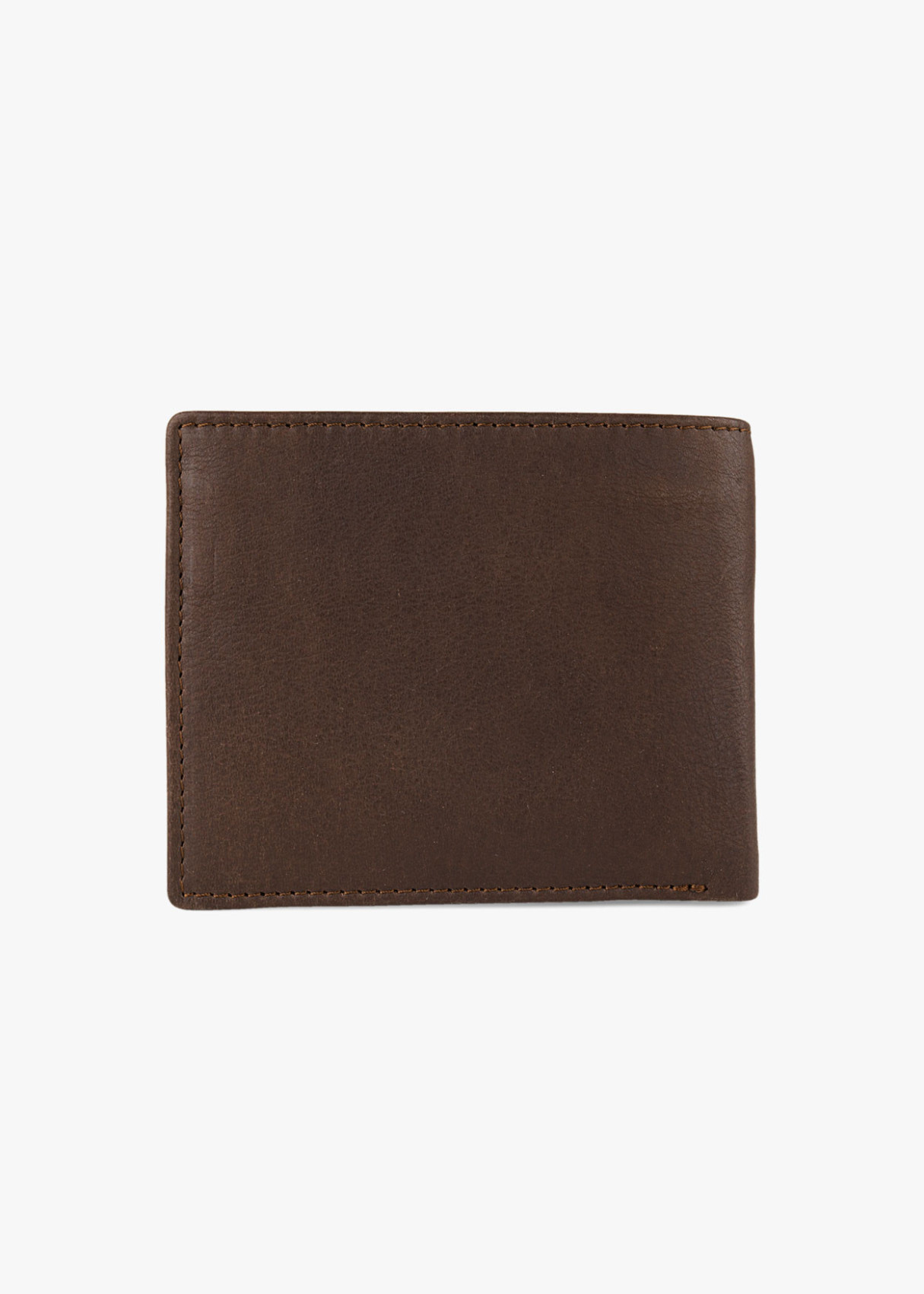 Cartera billetera con monedero y compartimentos logo relieve horizontal marrón