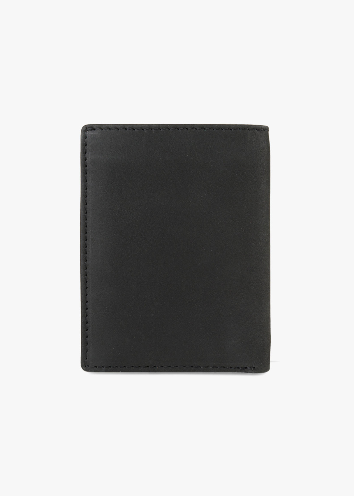 Cartera billetera con monedero y compartimentos detalle color negra