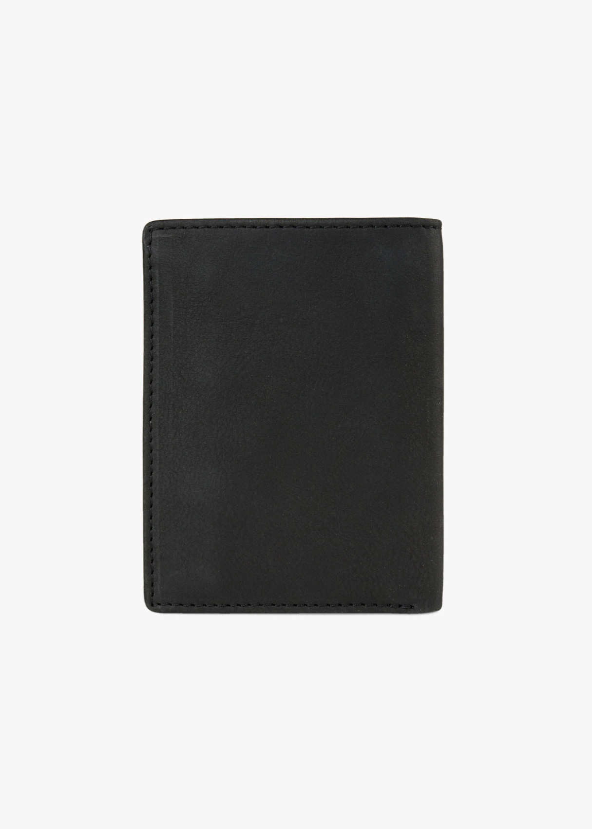 Cartera billetera con monedero y compartimentos detalle color negra