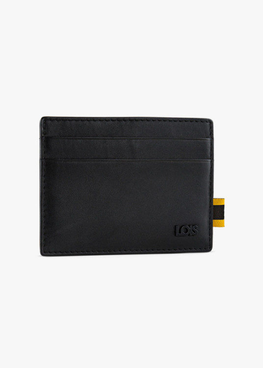 Cartera de Piel con Tarjetero y RFID Antiescaneo negra