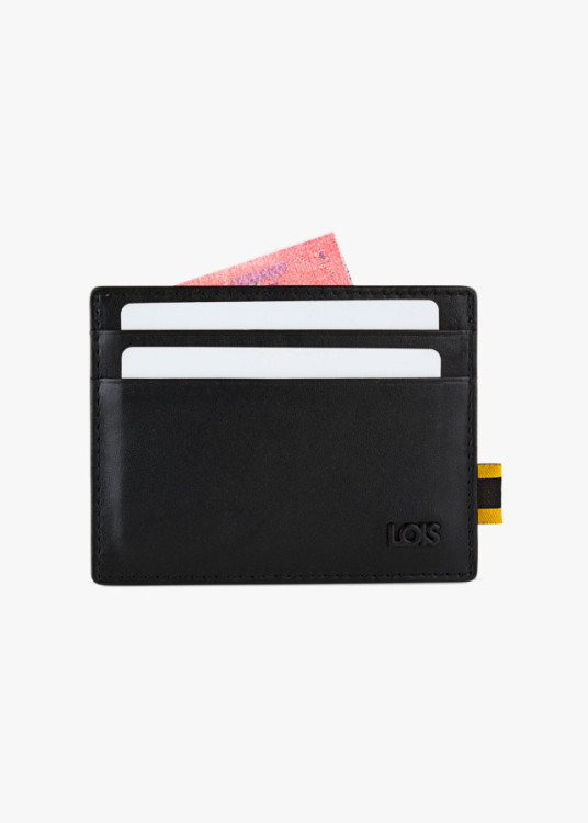 Cartera de Piel con Tarjetero y RFID Antiescaneo negra