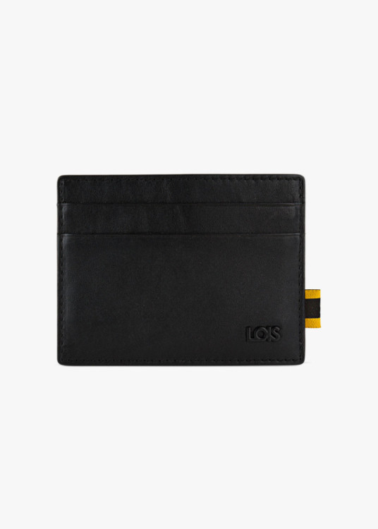 Cartera de Piel con Tarjetero y RFID Antiescaneo negra