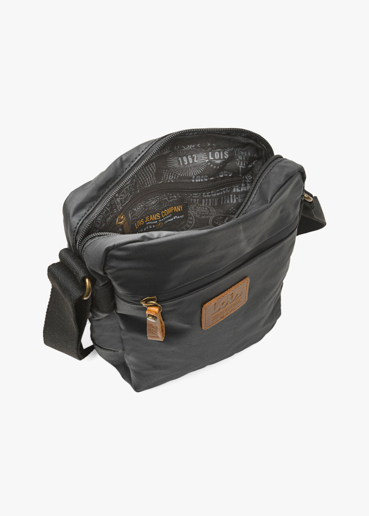 Bolso Bandolera Lona negro