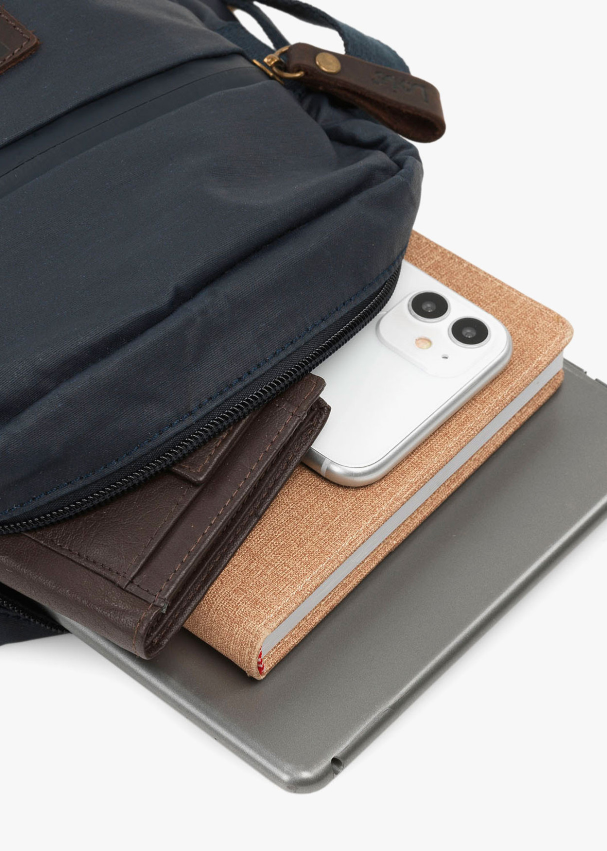 Bolso Bandolera Lona azul oscuro