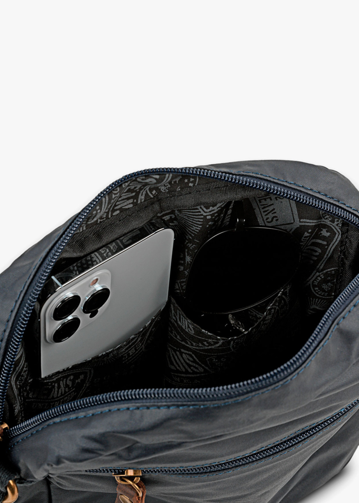 Bolso Bandolera Lona azul oscuro