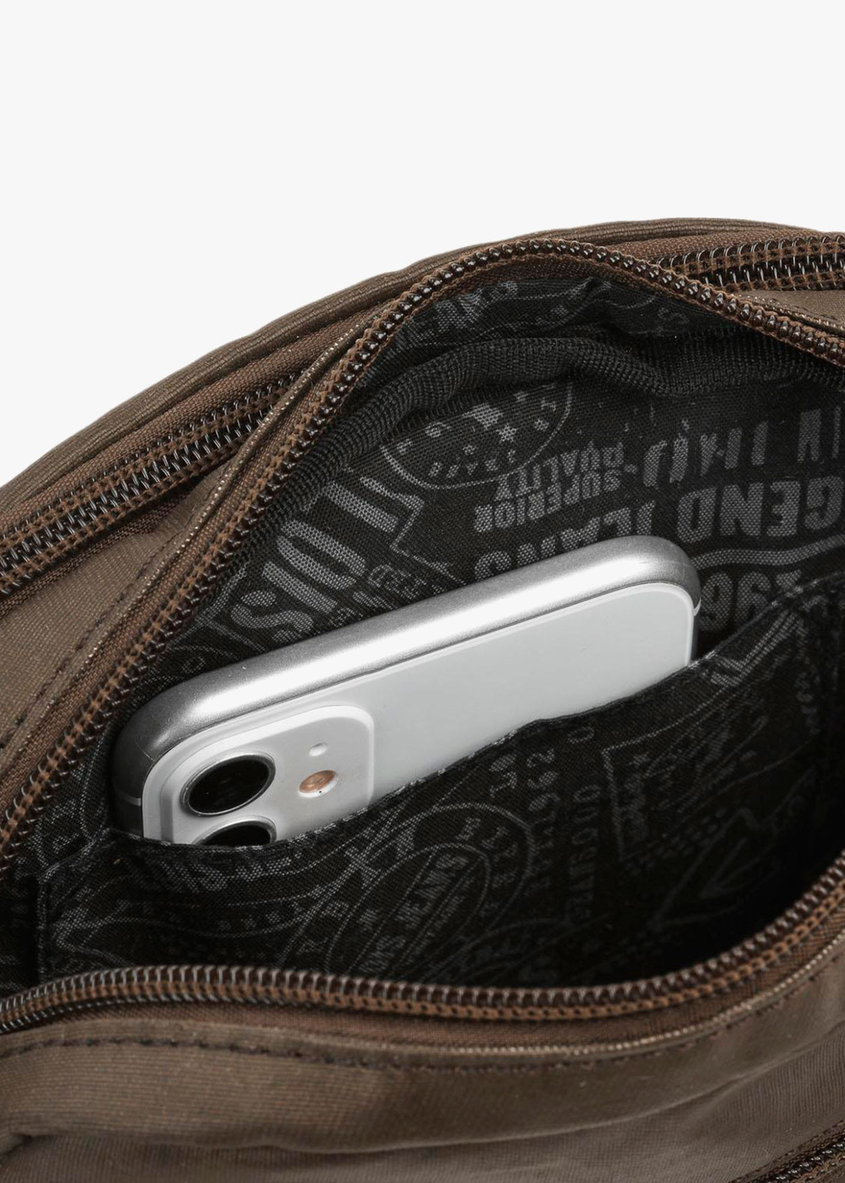 Bolso Bandolera ajustable Lona marrón