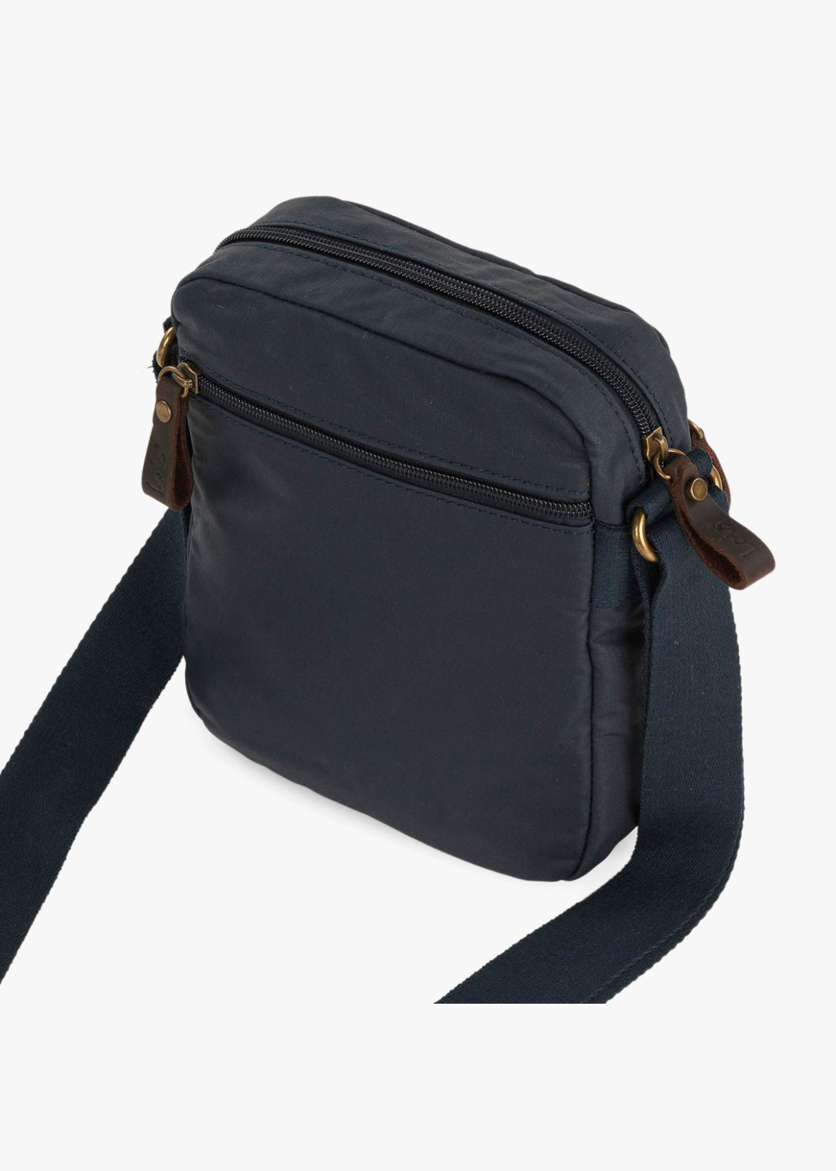 Bolso Bandolera de Lona con solapa azul