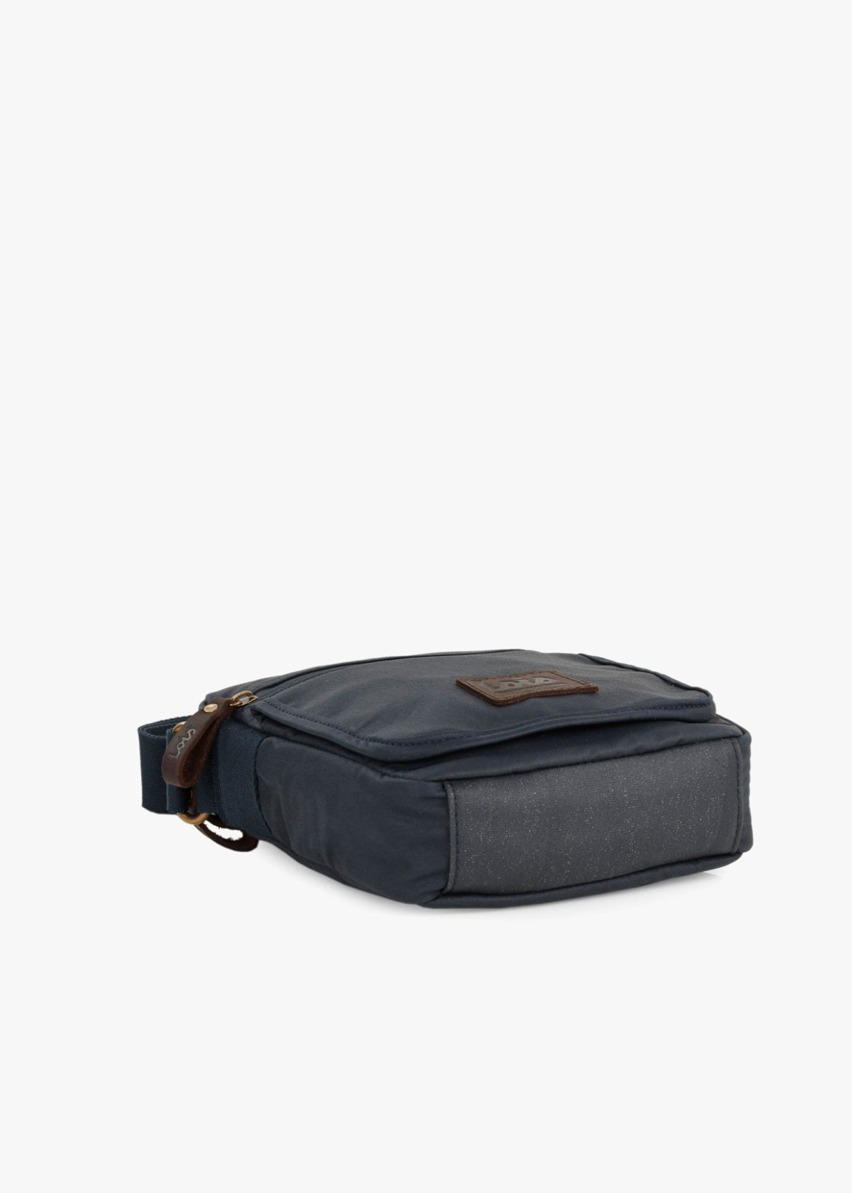 Bolso Bandolera de Lona con solapa azul