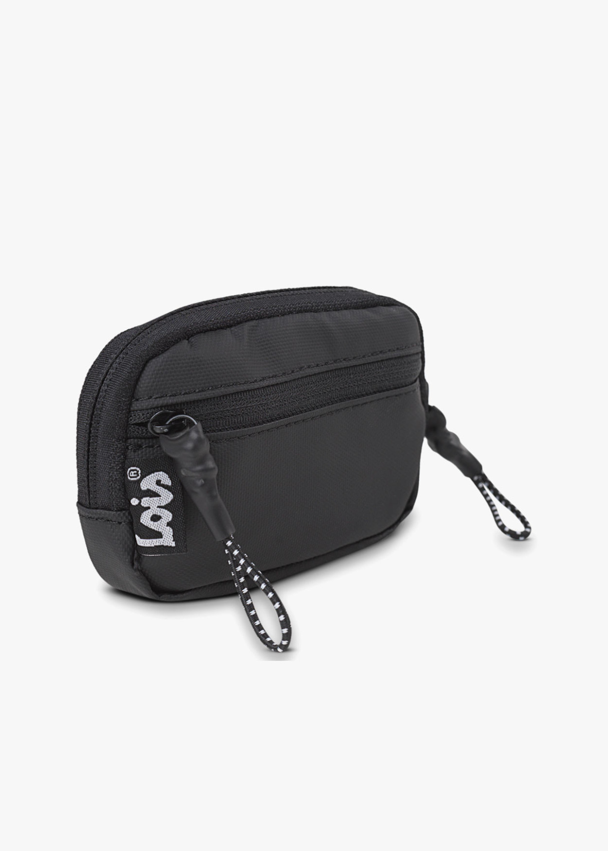 Monedero De Lona logo frontal negro